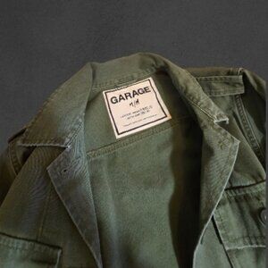 sz M Army Olive Green GARAGE Utility Jacket LNWOT
